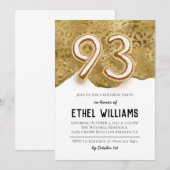 93. Geburtstagsparty Einladung (Vorne/Hinten)