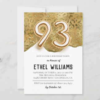 93. Geburtstagsparty Einladung