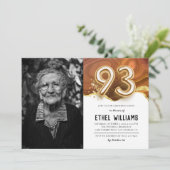 93. Geburtstagsparty Einladung (Stehend Vorderseite)