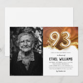 93. Geburtstagsparty Einladung (Vorne/Hinten)