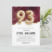93. Geburtstagsparty Einladung (Stehend Vorderseite)