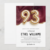 93. Geburtstagsparty Einladung (Vorne/Hinten)