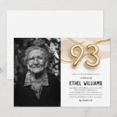 93. Geburtstagsparty Einladung (Vorne/Hinten)