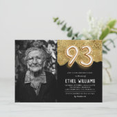 93. Geburtstagsparty Einladung (Stehend Vorderseite)