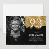 93. Geburtstagsparty Einladung (Vorne/Hinten)