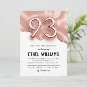93. Geburtstagsparty Einladung (Stehend Vorderseite)