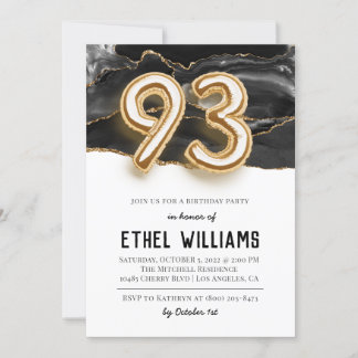 93. Geburtstagsparty Einladung