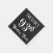 93. Geburtstagsparty - Extravagantes Script + Indi Serviette (Ecke)