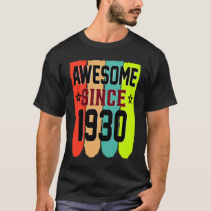 93 Jahre Vintag 1930 93. Geburtstag T-Shirt