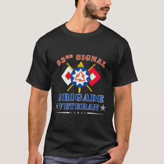 93. Signal Brigade Veteran Army Signal Corp Fort T-Shirt (Vorderseite)