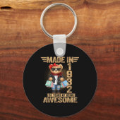 93 Year Old Made In 1932 Teddy Bear 93rd Birthday Schlüsselanhänger (Vorderseite)