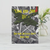 !940s Anpassbares Party laden ein Einladung (Stehend Vorderseite)