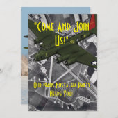 !940s Anpassbares Party laden ein Einladung (Vorne/Hinten)