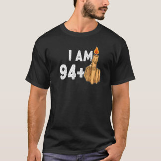 94+1 Middle Finger 95. Geburtstag Provokativ T-Shirt