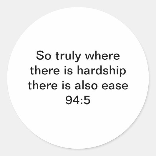 94:5 RUNDER AUFKLEBER (Vorderseite)