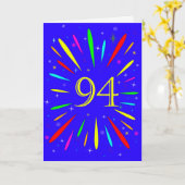 94. Birthday Explosion Card Karte (Gelbe Blume)