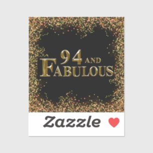 94. Geburtstag Aufkleber