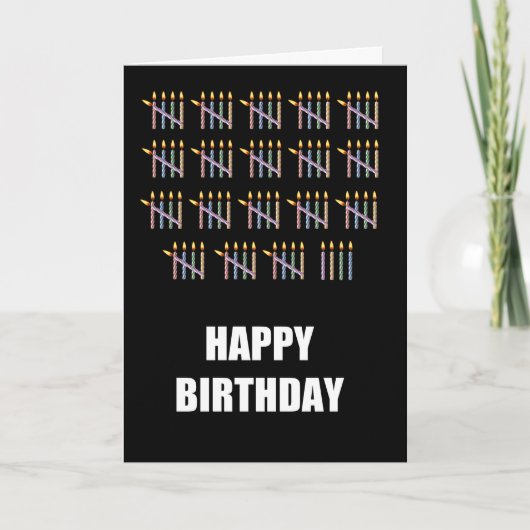 94. Geburtstag mit Kerzen Karte (Vorderseite)
