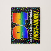 94. Geburtstag — Spaß, farbenfrohe Sternenweltenmu Puzzle (Vertikal)