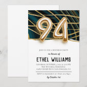 94. Geburtstagsparty Einladung (Vorne/Hinten)