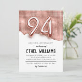 94. Geburtstagsparty Einladung (Stehend Vorderseite)
