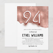 94. Geburtstagsparty Einladung (Vorne/Hinten)