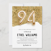 94. Geburtstagsparty Einladung (Vorderseite)