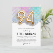 94. Geburtstagsparty Einladung (Stehend Vorderseite)
