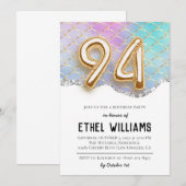 94. Geburtstagsparty Einladung (Vorne/Hinten)