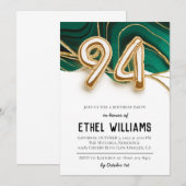 94. Geburtstagsparty Einladung (Vorne/Hinten)