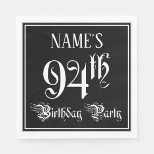 94. Geburtstagsparty — Extravagantes Script + Indi Serviette