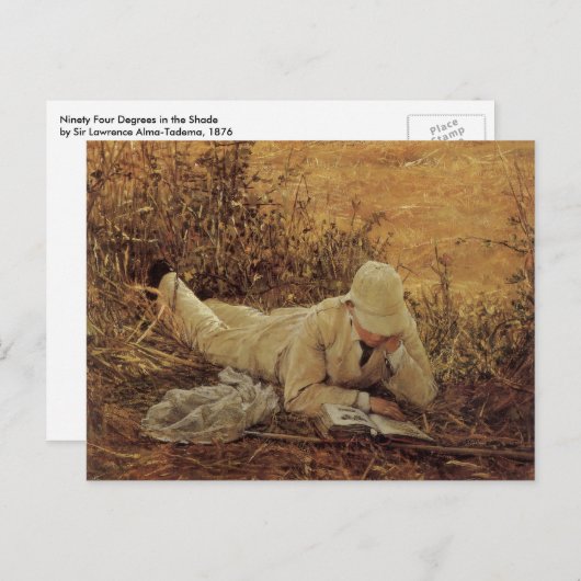 94 Grad im Schatten, Sir Lawrence Alma Tadema Postkarte (Vorne/Hinten)