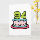 94-jähriger Geburtstagskuchen Karte (Gelbe Blume)