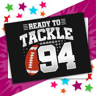 94-jähriges Tackle Football Party 94. Geburtstag Postkarte