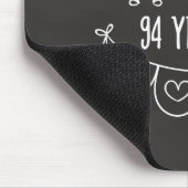 94. Jubiläum Geschenk Chalk Herzen Mousepad (Ecke)