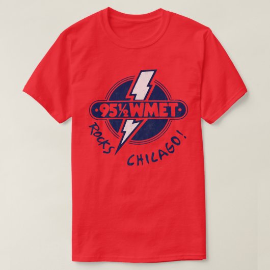 9512 WMET-Radiostation T-Shirt (Design vorne)