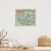 9596 Indocina, Siam, Malese Arcipelago Poster (Küche)
