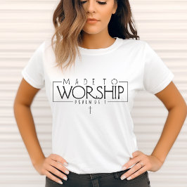 95:1 Zitat zum Worship-Psalm - Christlicher Glaube T-Shirt