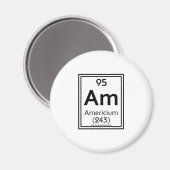 95 Americium Magnet (Vorderseite/Rückseite)