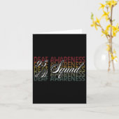 95 db Squad Hand Gebärdensprache Hörverlust Awaren Karte (Gelbe Blume)