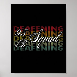 95 Db Squad Hand Sign Language Hearing Loss Awaren Poster