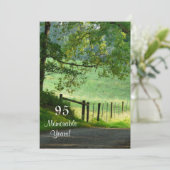 95 Erinnerungsjahre/Geburtstagsfeier Einladung (Stehend Vorderseite)