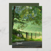 95 Erinnerungsjahre/Geburtstagsfeier Einladung (Vorne/Hinten)