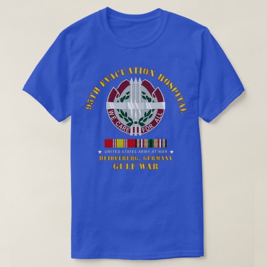 95. Evacuation Hospital Gulfw GULF SVC T-Shirt (Design vorne)