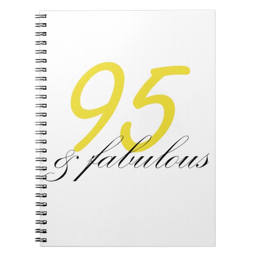 95 & Fabulous Notizblock (Vorderseite)