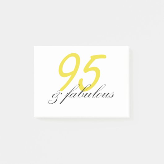 95 & Fabulous Post-it Klebezettel (Vorderseite)
