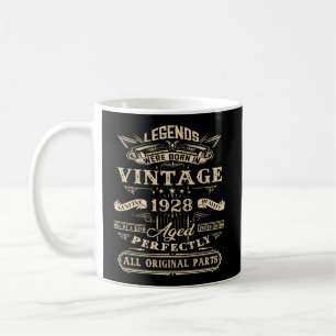 95. für Legenden Geboren 1928 95 Jahre alt Kaffeetasse