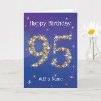 95. Geburtstag - 95. Stars - Blau - Alter 95
