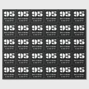95. Geburtstag: Art Deco inspiriertes Aussehen "95 Geschenkpapier