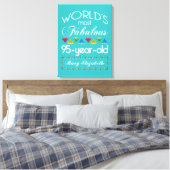 95. Geburtstag Die prächtigste farbenfrohe Gem Tür Leinwanddruck (Insitu (Schlafzimmer))